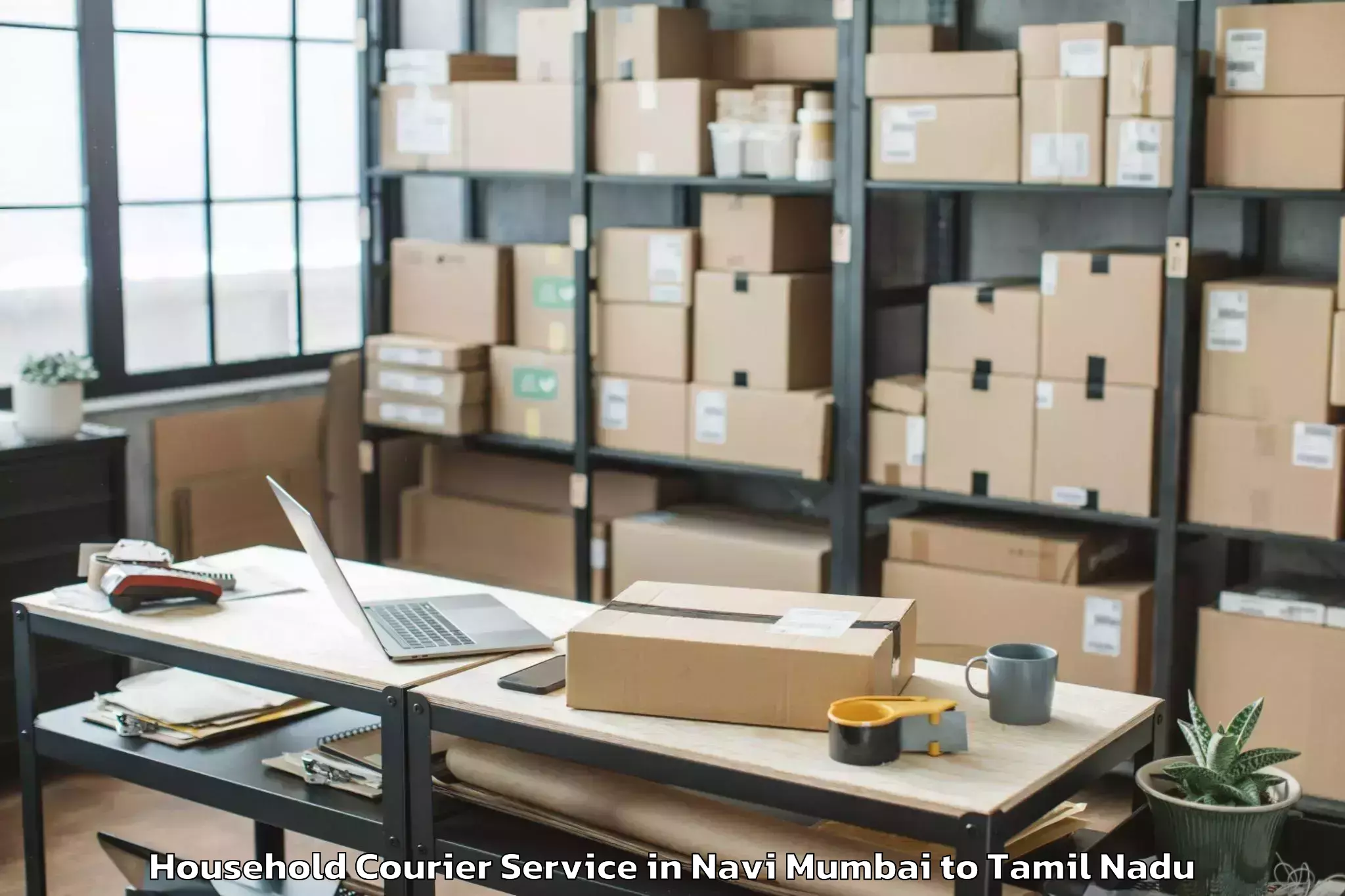 Efficient Navi Mumbai to Koradachcheri Household Courier